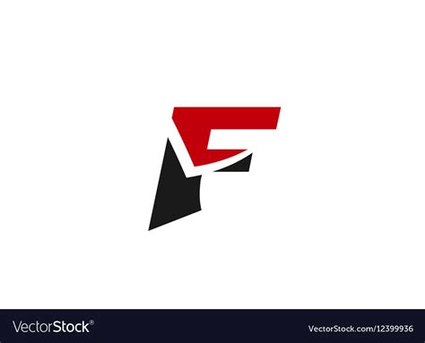 Letter F Logo Icon Design Template Royalty Free Vector Image