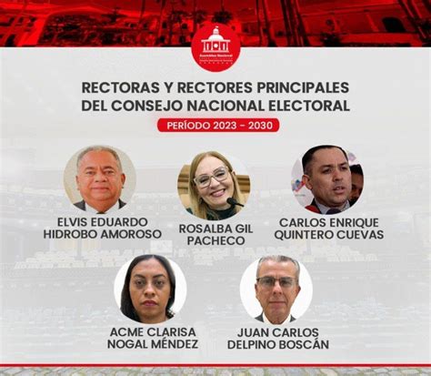 An Designó A Los Nuevos Rectores Del Cne Estos Son Sus Nombres