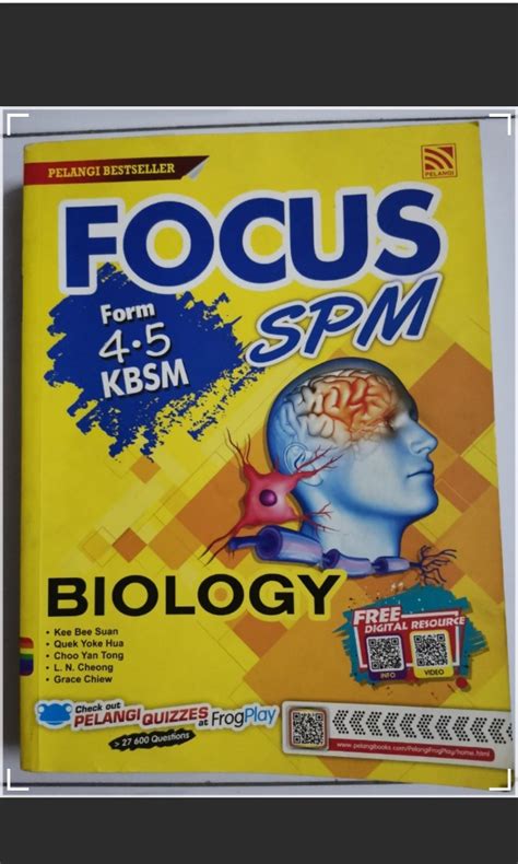 KBSM Pelangi Focus SPM Biology Hobbies Toys Books Magazines