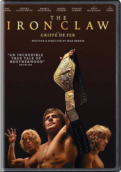 The Iron Claw Dvd Amazon Ca Zac Efron Jeremy Allen White Harris