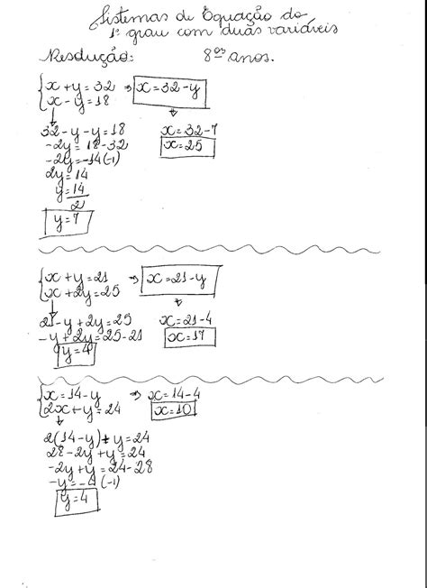 Matematica Na Amandina Sistema De Equação Do 1º Grau Com Duas Variáveis