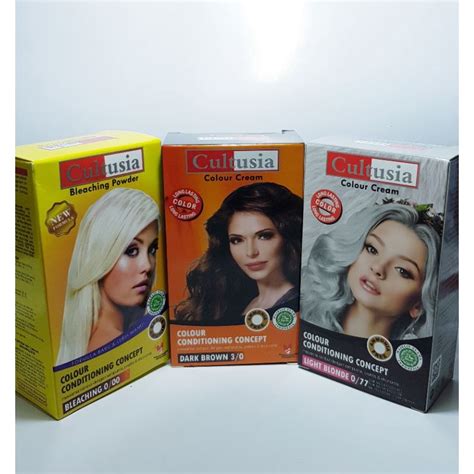 Jual Cultusia Hair Colour Cream Cultusia Cat Rambut Shopee Indonesia