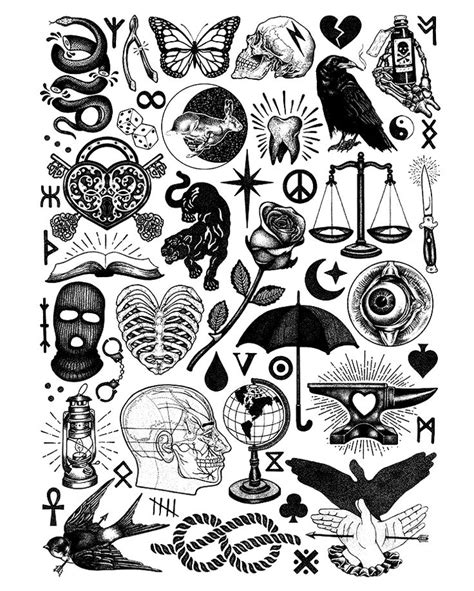 Free Printable Tattoo Flash Sheets Pdf