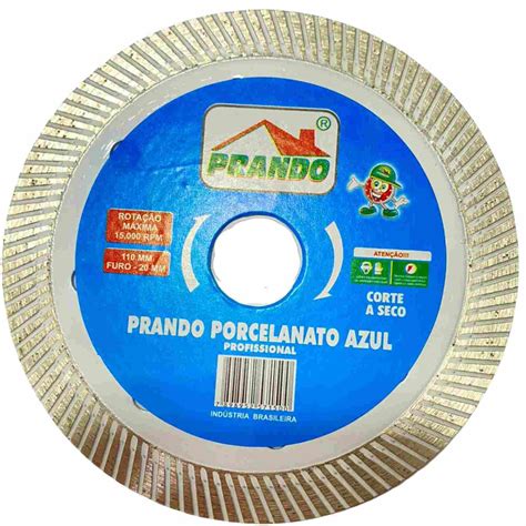 Disco Porcelanato Azul Ultrafino 110 MM Prando Prando Ferramentas