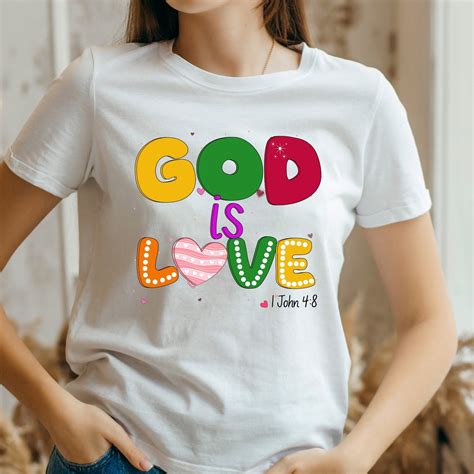 God Is Love Svg Png Bible Verse Svg Png Boho Christian Svg Png