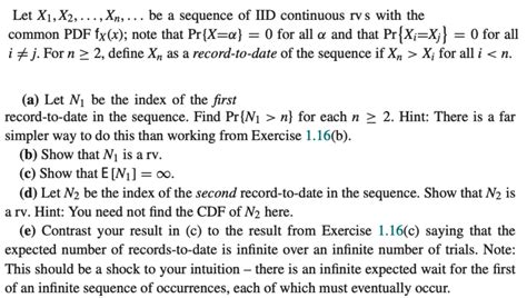 Let X1 X2 Xn Be A Sequence Of Iid