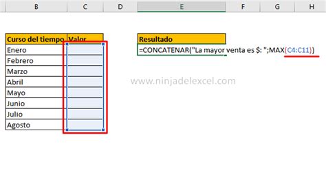 Aplicaciones de la Función CONCATENAR en Excel Ninja del Excel