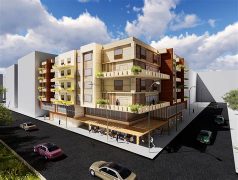 Residential And Commercial Building Behance