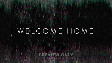 Pixels Welcome Home Title Graphics Procontent