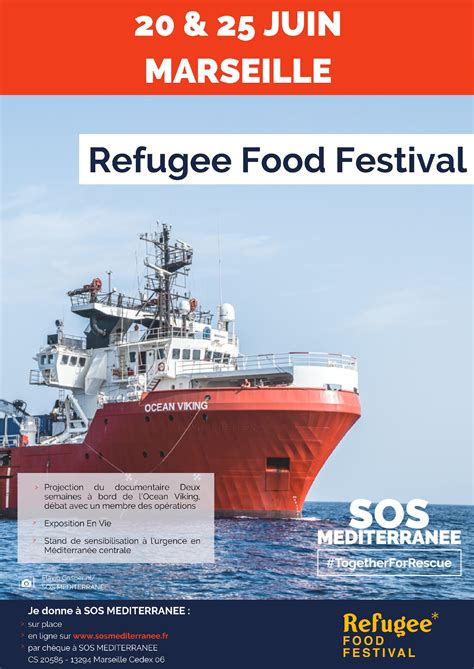 SOS MEDITERRANEE invitée au Refugee Food Festival SOS MEDITERRANEE