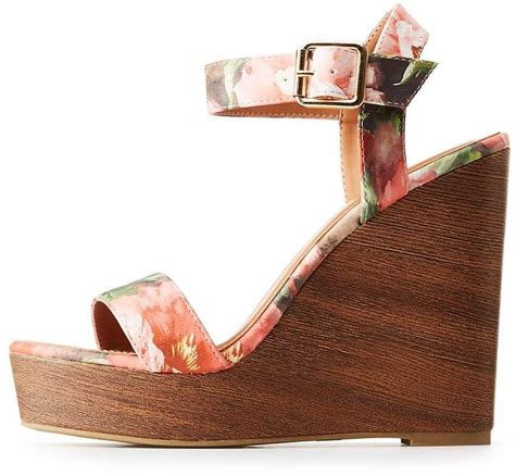 Charlotte Russe Floral Wedge Sandals Wedge Sandals Floral Wedges Wedges