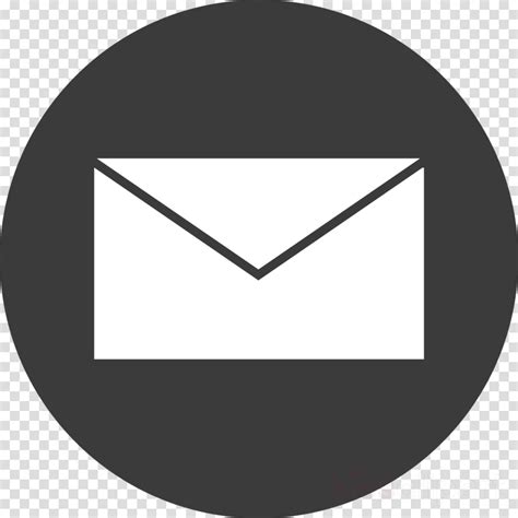 Email Icon Black Clipart Computer Icons Email Mail Icon Grey Circle