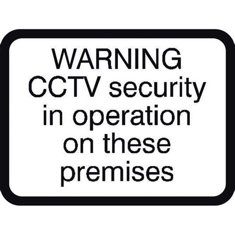 Cctv Security In Operation Road Sign Aluminium Mm X Mm Rsis