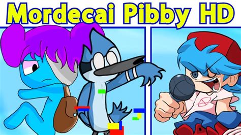 Friday Night Funkin VS Pibby HD Corrupted Mordecai Come Learn With