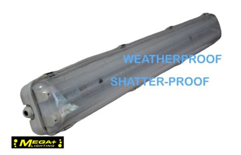 T8 LED Fluorescent Tube Fittings Weatherproof Double -Mega Lighting