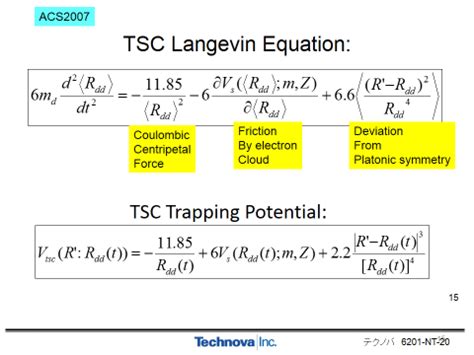 The QM Langevin Equation And Trapping Potential Originally Used For