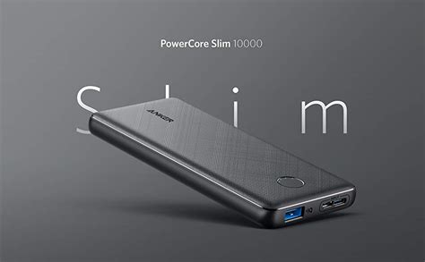 Powerbank Anker PowerCore Slim 10000, caricatore portatile ultra ...