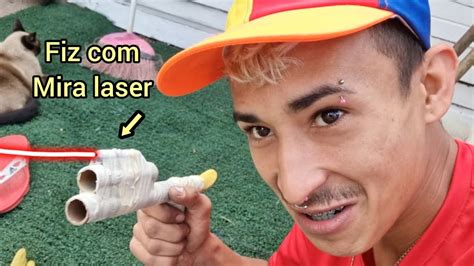 FIZ UMA ARMINHA DE CANO PVC MIRA LASER YouTube