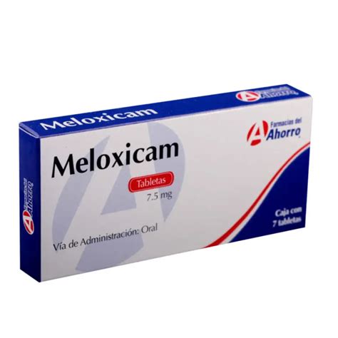 Meloxicam Para qué sirve nombre comercial farmacocinética y más