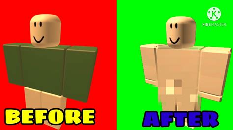 How To Make Your Avatar NAKED In ROBLOX YouTube