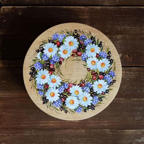 Шкатулка берестяная «Ромашки и ягоды» в интернет-магазине на Ярмарке ...