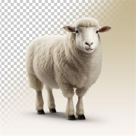 Premium Psd Transparent Realistic Sheep Background