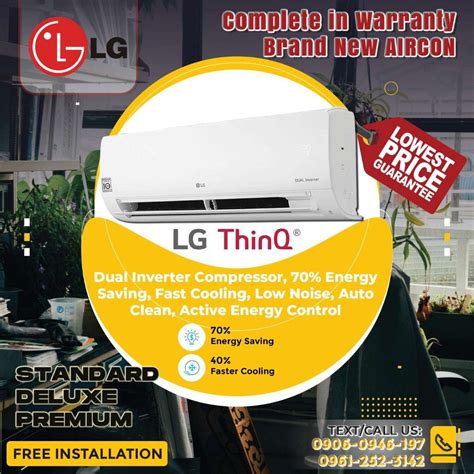 Lg Dual Inverter Split Type With Thinq Tv And Home Appliances Air