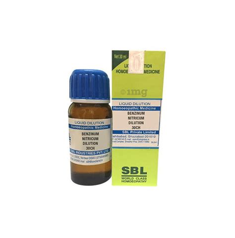 SBL Benzinum Nitricum Dilution 30 CH Buy Bottle Of 30 0 Ml Dilution At