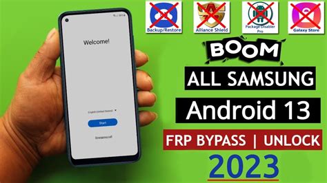 BOOM All Samsung FRP Bypass Android 13 Unlock Google Account Lock