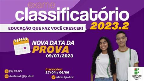 Vestibular 2023 2 IFPI aplica provas neste domingo 09 Notícias