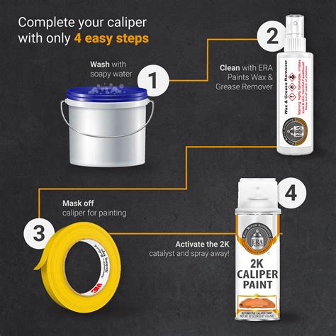 Orange Caliper Paint With Omni Curing Catalyst Technology 2k High