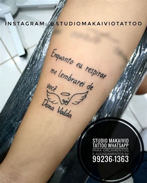 Tattoo Homenagem Para Av Studiomakaiviotattoo Instagram