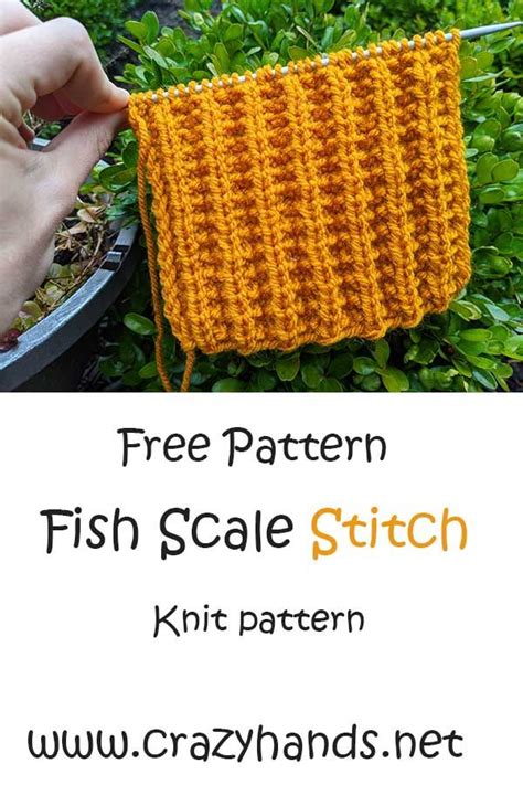 Free Knitting Pattern Fish Scale Knit Stitch Artofit