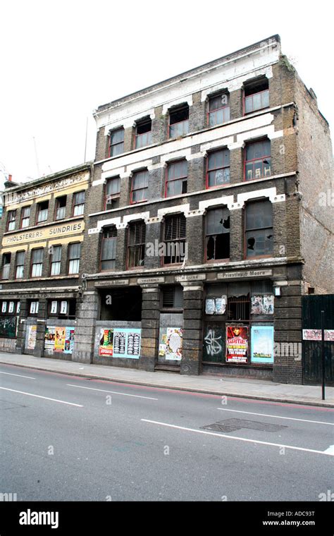 Derelict Buildings In Shoreditch London Stock Photo Alamy