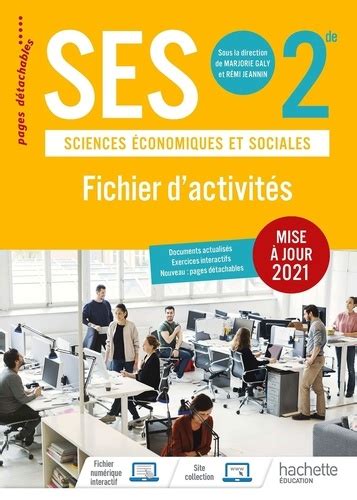 Sciences Conomiques Et Sociales Ses De Marjorie Galy Livres