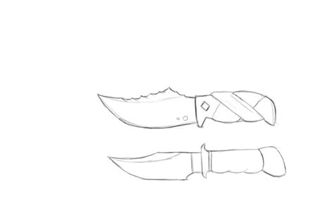 Artstation Knife Sketch Concept Art