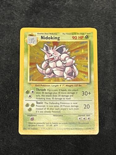 Pok Mon Tcg Nidoking Base Set Holo Rare Ebay