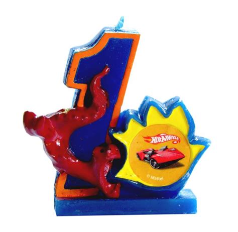 NAROZENINOVÁ SVÍČKA HOT WHEELS ČÍSLO Číslice Party prodej cz