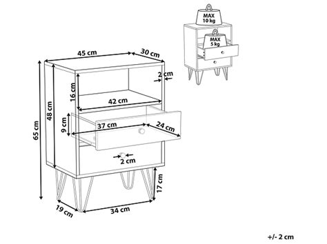 Szafka Stolik Nocny Szuflady Ciemne Drewno 70790 Sklep BRW