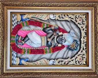 Banke Bihari P Tanjore Painting With Frame Etsy