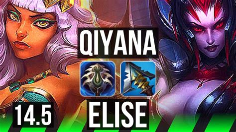 Qiyana Vs Elise Jng 7 Solo Kills 1528 Legendary 400 Games