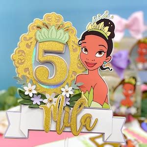 Princess Tiana Cake Topper Princess Theme Party Princess And The Frog