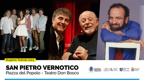 SAN PIETRO VERNOTICO STAGIONE TEATRALE 2023 Teatro Pubblico