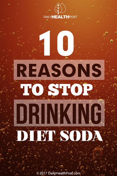 10 Reasons To Stop Drinking Diet Soda