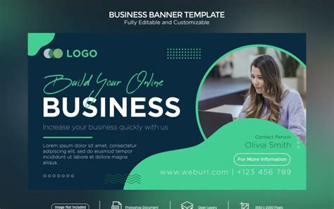 Build Your Online Business Banner Design Template