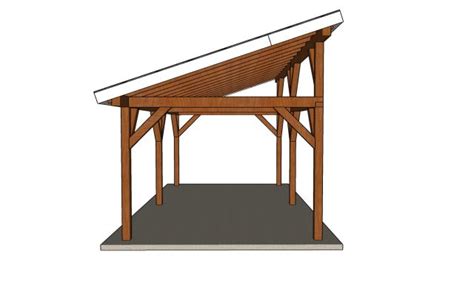 Pavilion Lean To Roof Plans Myoutdoorplans