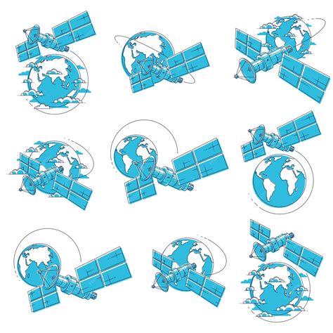 Satelity Krążące Wokół Ziemi Loty Kosmiczne Stacja Kosmiczna Statku