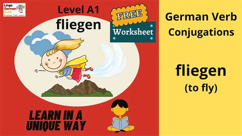 Learn German For Beginners A Level Verb Conjugation Fliegen