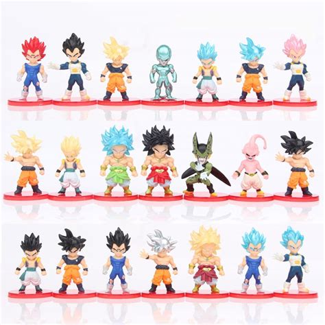 Buy KENMA DBZ Set Of 21 Action Figures PVC Super Goku Vegeta Broly Buu