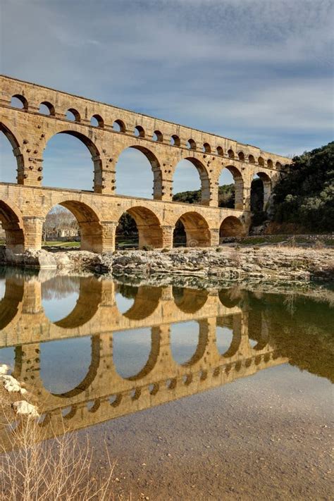 Pont Du Gard Le Vers Pont Du Gard Le Gard Occitania Photo Stock